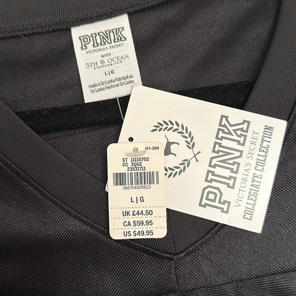 NWT US Army crop top. Pink by Victoria Secret Collegiate Collection size Large - Picture 3 of 4